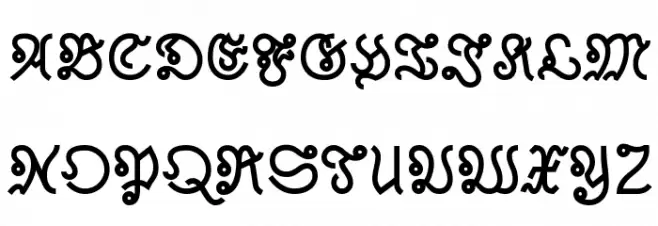 Astloch Bold Schriftart Groß