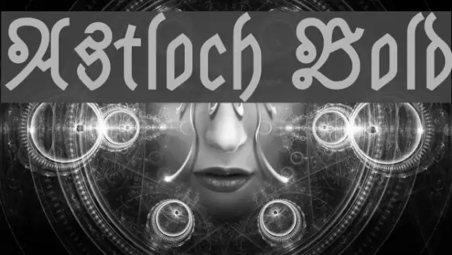 Astloch Bold Font examples