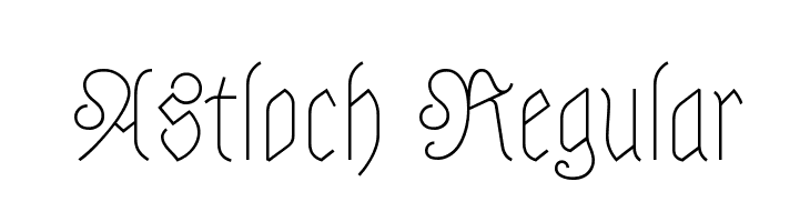 Astloch Regular Font