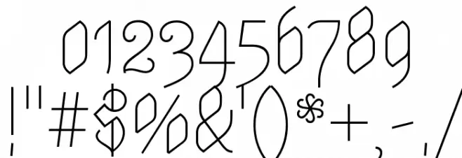 Astloch Regular Font OTHER CHARS