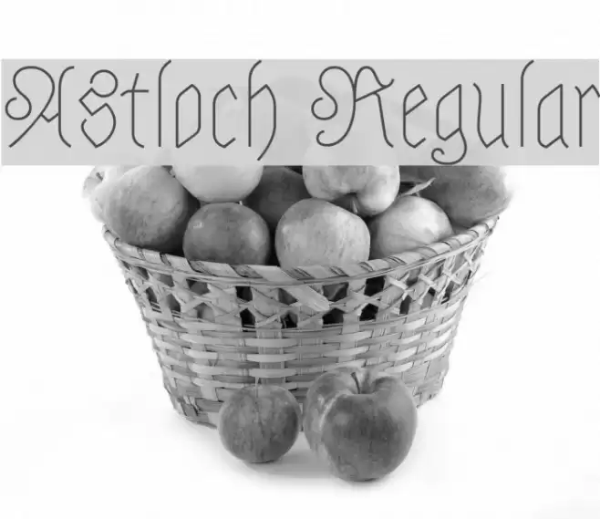 Astloch Regular Font examples