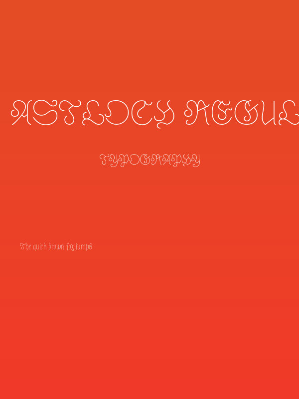 Astloch Regular Poster