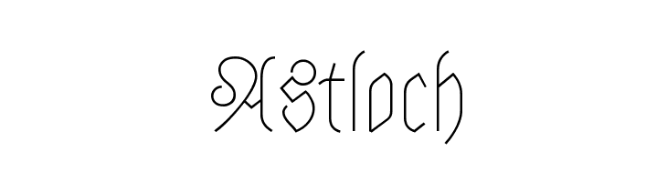 Astloch  Скачать бесплатные шрифты