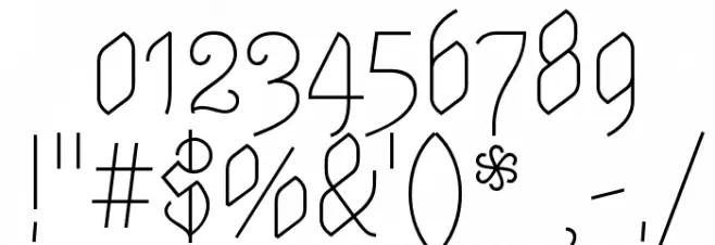 Astloch Font OTHER CHARS