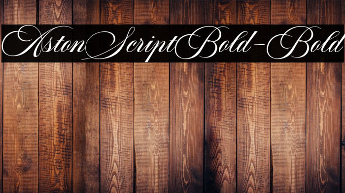 AstonScriptBold-Bold Example 2