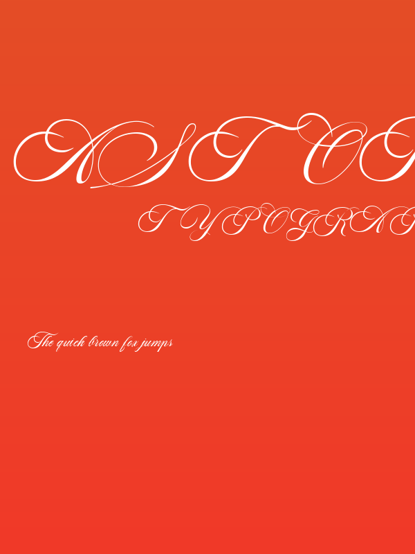 AstonScriptBold-Bold Poster