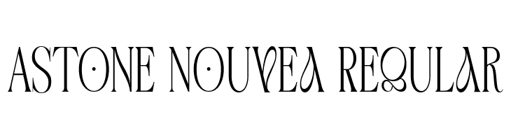 Astone Nouvea Regular Schriftart