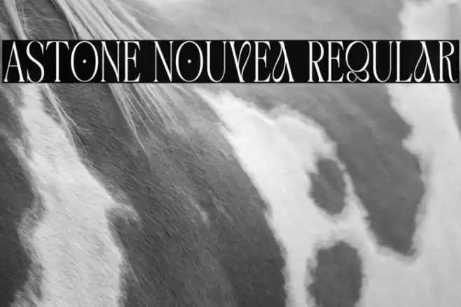 Astone Nouvea Regular Schriftart examples