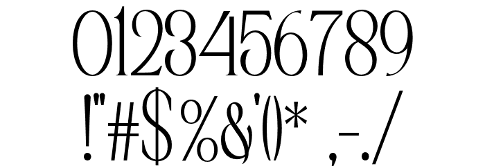 AstoneNouvea-Regular Font OTHER CHARS