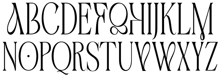 AstoneNouvea-Regular Font LOWERCASE