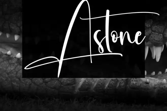 Astone خط examples