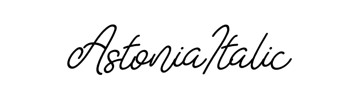 Astonia Italic  baixar fontes gratis