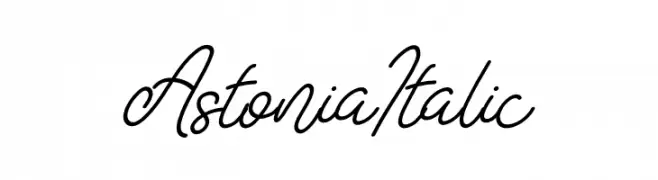 Astonia Italic Polices