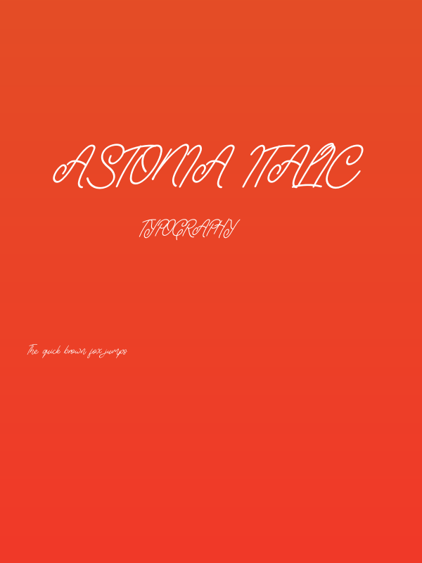 Astonia Italic Poster
