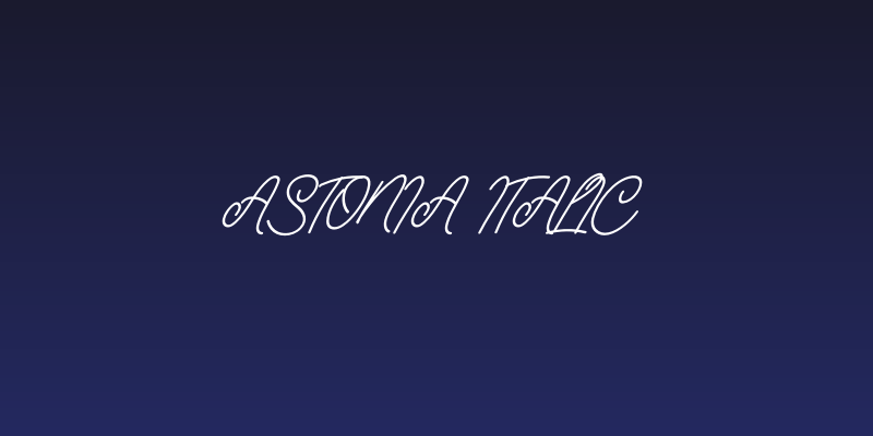 Astonia Italic Social Header