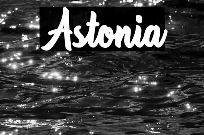 Astonia Font examples