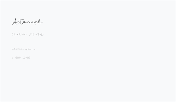 Astonish Business Card
