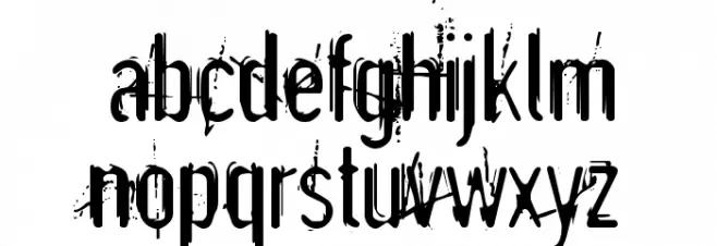 Astonished خط أحرف صغيرة