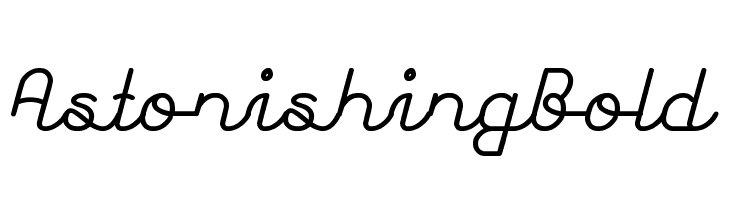 Astonishing Bold  font caratteri gratis