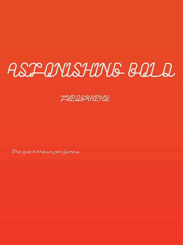 Astonishing Bold Poster