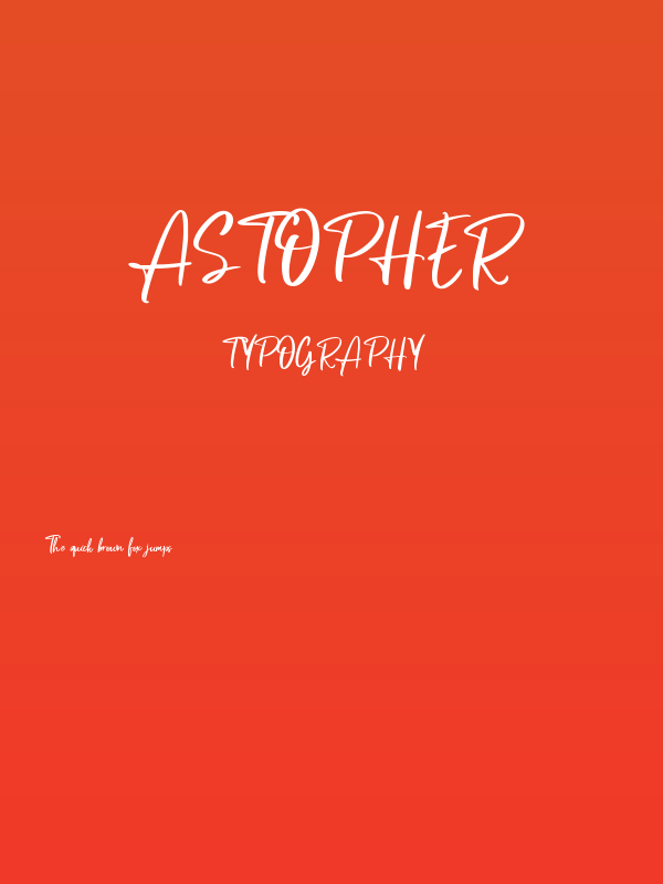 Astopher Poster