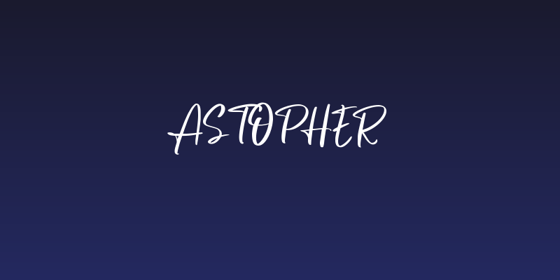 Astopher Social Header