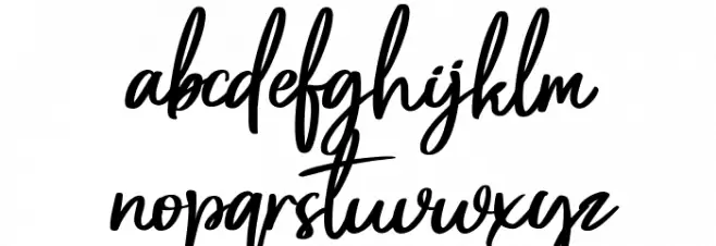 Astopher Schriftart Kleinbuchstaben