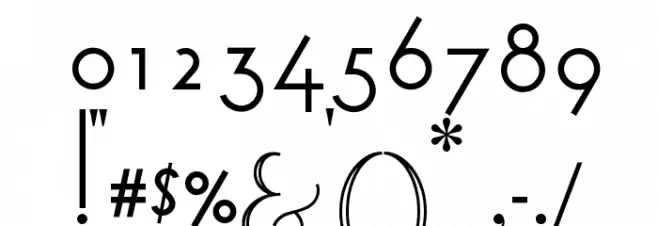 Astoria Deco Medium Font OTHER CHARS