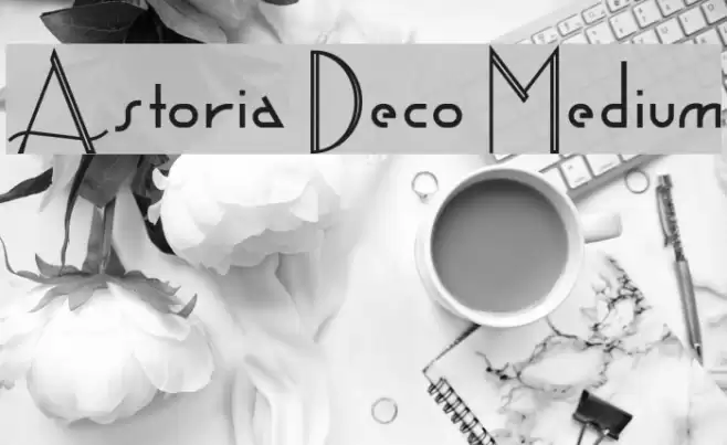 Astoria Deco Medium Font examples
