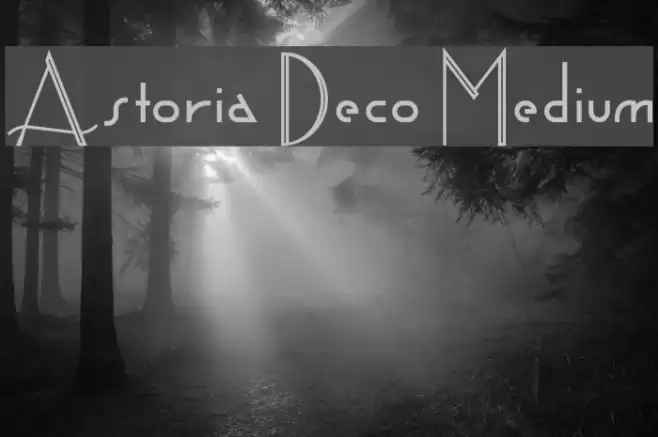 Astoria Deco Medium Font examples