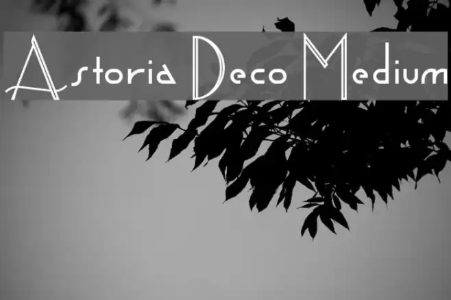 Astoria Deco Medium Font examples