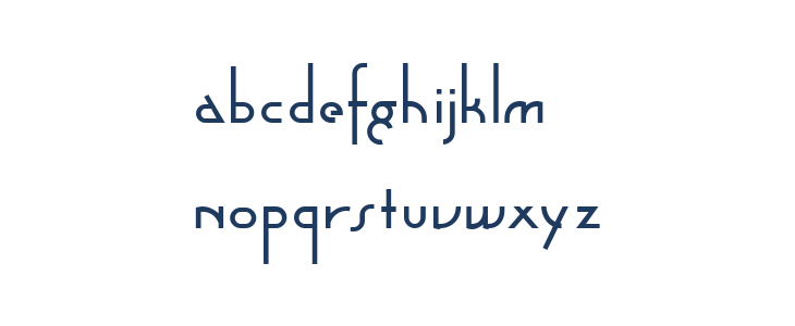Astoria Deco Medium Lowercase