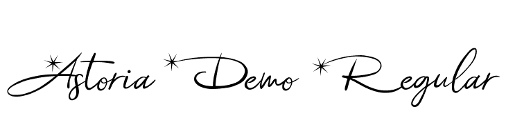 Astoria Demo Regular  免费字体下载