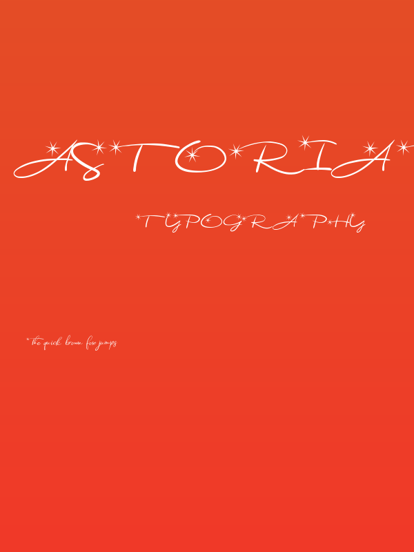 Astoria Demo Regular Poster