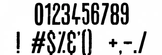 Astounding news Font OTHER CHARS