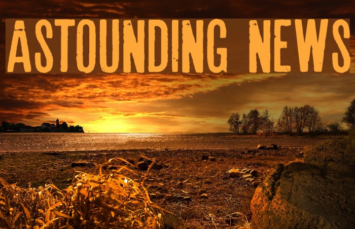 Astounding news Font examples