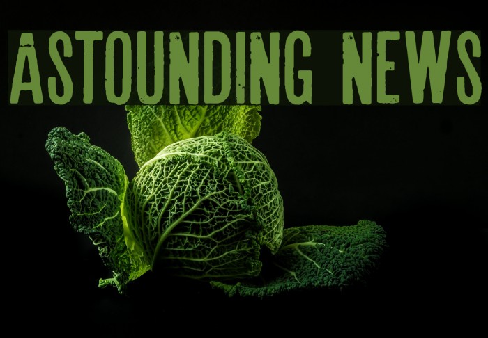 Astounding news Font examples