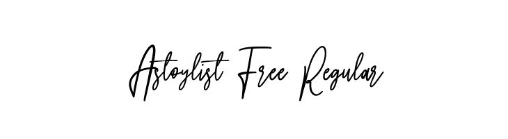 Astoylist Free Regular  नि: शुल्क फ़ॉन्ट्स डाउनलोड