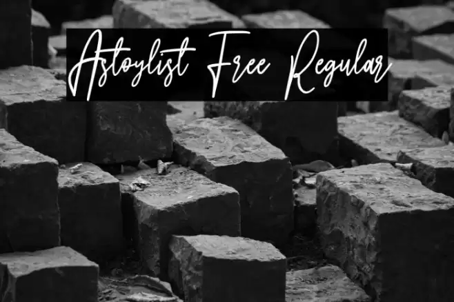 Astoylist Free Regular Font examples
