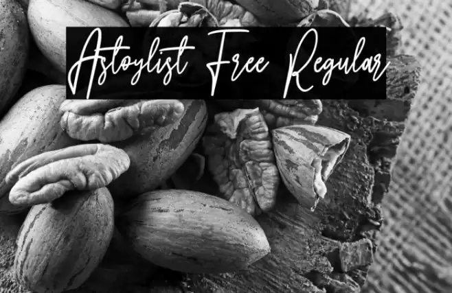Astoylist Free Regular Font examples