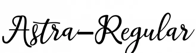 Astra-Regular  Frei Schriftart Herunterladen