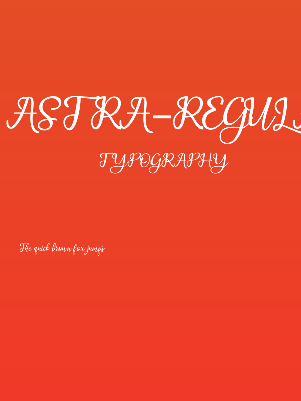 Astra-Regular Poster