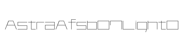 AstraAfsb07LightO  Скачать бесплатные шрифты