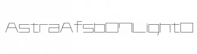 AstraAfsb07LightO  Frei Schriftart Herunterladen