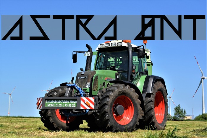 Astra Font examples