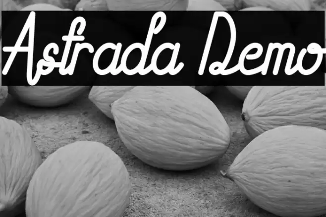 Astrada Demo Font examples