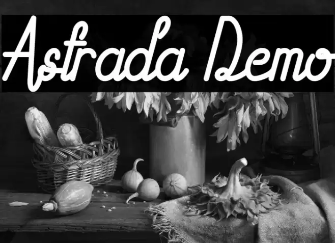 Astrada Demo Font examples