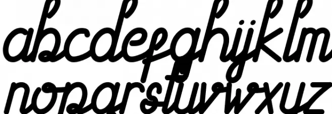 Astrada Demo Schriftart Kleinbuchstaben