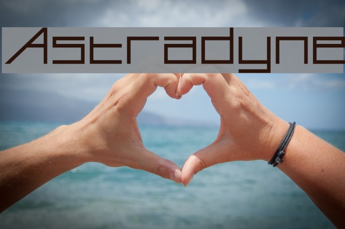 Astradyne Font examples