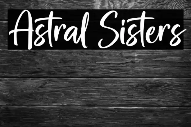 Astral Sisters Font examples